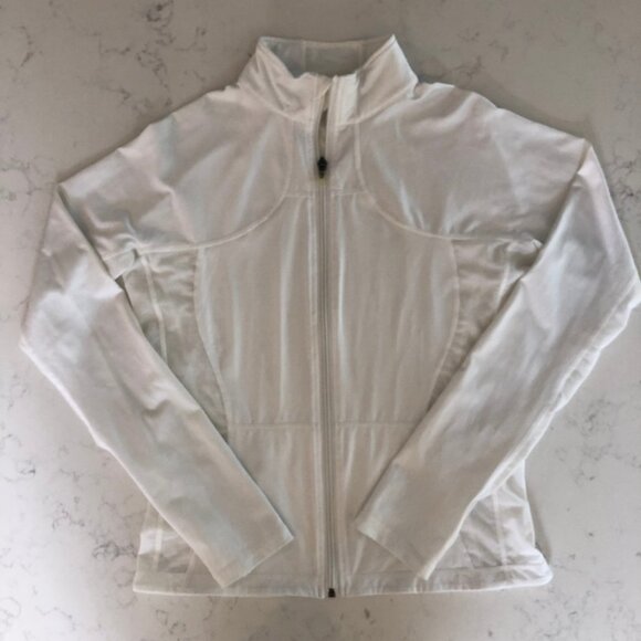 Lululemon Vintage Full Zip Running Jacket w Mesh Sides Back Zip Pockets Size 10 - Picture 10 of 13